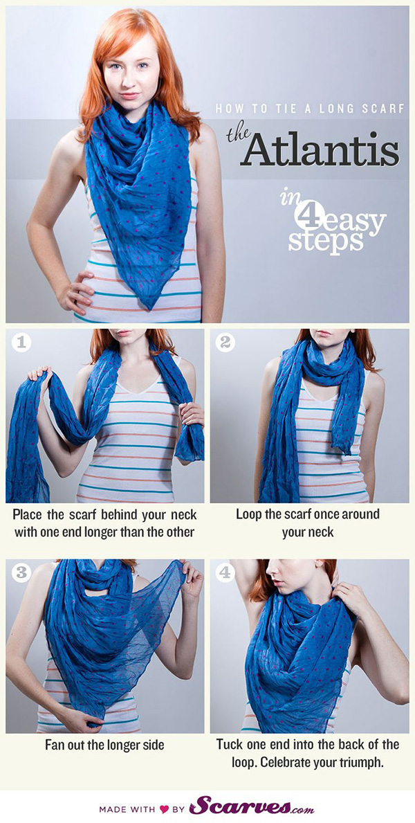 how to wear a scarf
