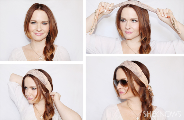 Quickie tutorials to reinvent your look with one scarf, 10 new ways