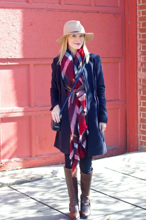 how to wear a blanket scarf
