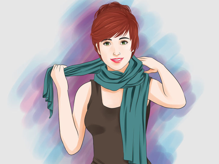 Image titled Tie a Scarf Around the Neck Step 2