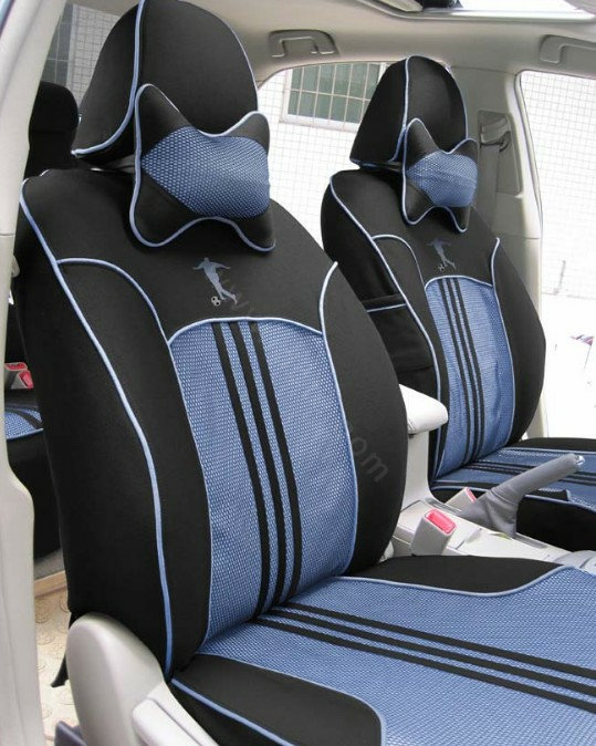 Double color Series Auto Car Seat Covers Cushion - Blue