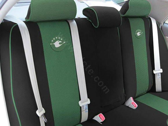 Double color Series Auto Car Seat Covers Cushion - Green