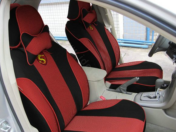 Double color Series Auto Car Seat Covers Cushion - Red