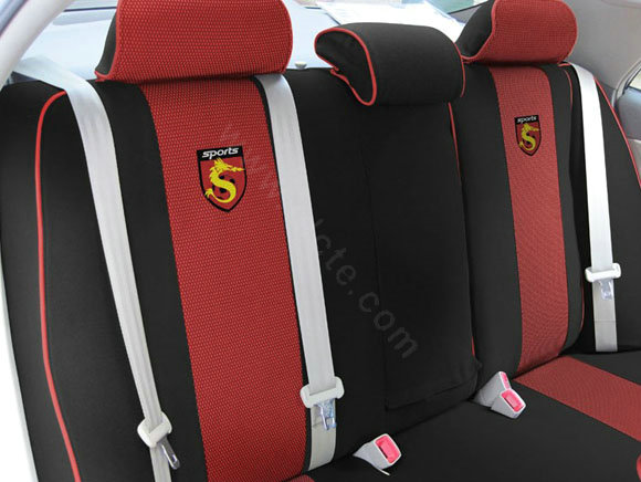 Double color Series Auto Car Seat Covers Cushion - Red