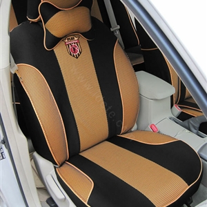 Double color Series Auto Car Seat Covers Cushion - Yellow