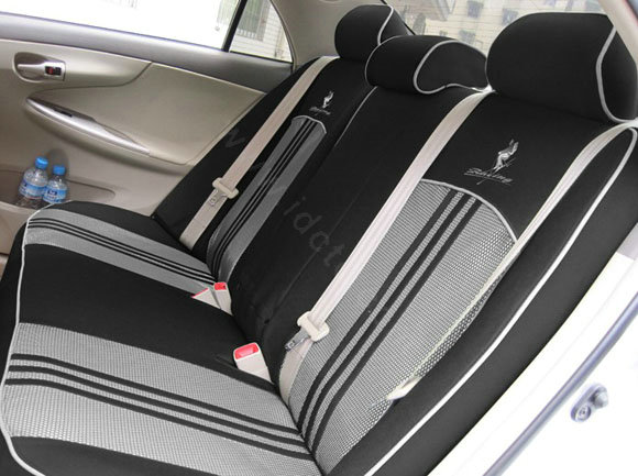 Double color Series Car Seat Covers Cushion - Black