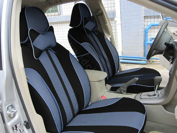 Double color Series Car Seat Covers Cushion - Blue