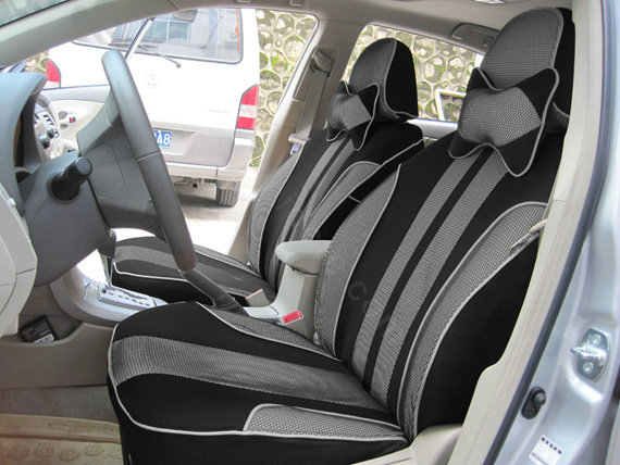 Double color Series Car Seat Covers Cushion - Grey