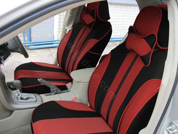 Double color Series Car Seat Covers Cushion - Red