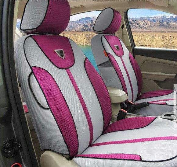 Double color Series Car Seat Covers Cushion - Rose