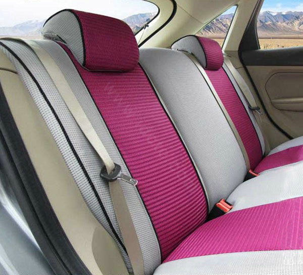 Double color Series Car Seat Covers Cushion - Rose
