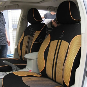 Double color Series Car Seat Covers Cushion - Yellow EB001