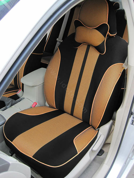 Double color Series Car Seat Covers Cushion - Yellow