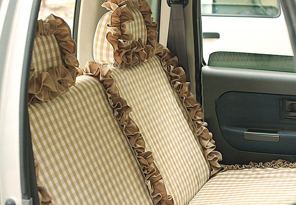 Auto Car Front Rear Seat Covers Cushion - Brown EB005