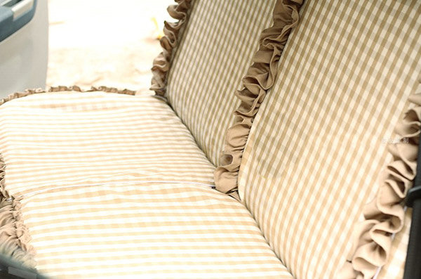 Auto Car Front Rear Seat Covers Cushion - Brown EB005