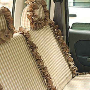 Auto Car Front Rear Seat Covers Cushion - Brown EB005