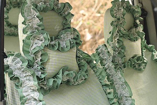 Auto Car Front Rear Seat Covers Cushion - Green EB005