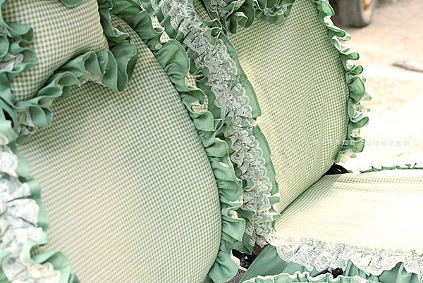 Auto Car Front Rear Seat Covers Cushion - Green EB005