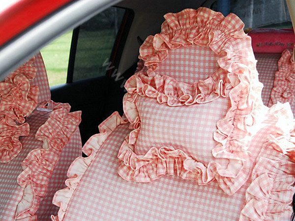 Auto Car Front Rear Seat Covers Cushion - Red EB005