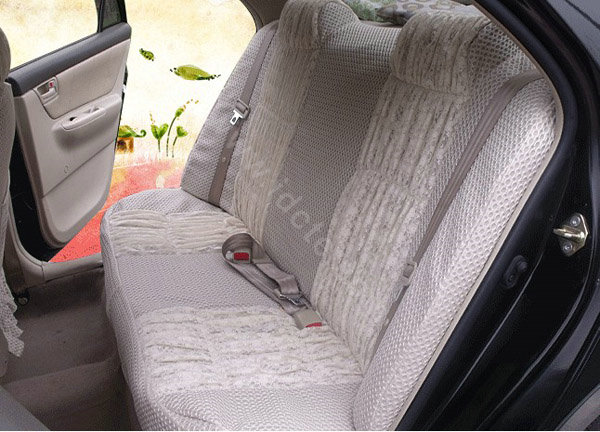 Auto Car Front Rear Seat Covers - Gray EB002