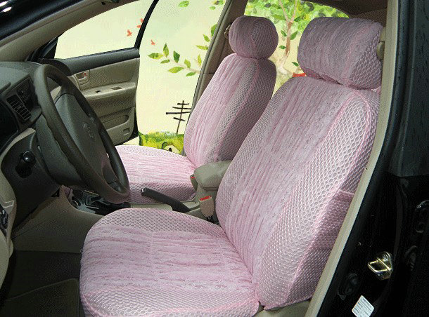Auto Car Front Rear Seat Covers - pink EB002