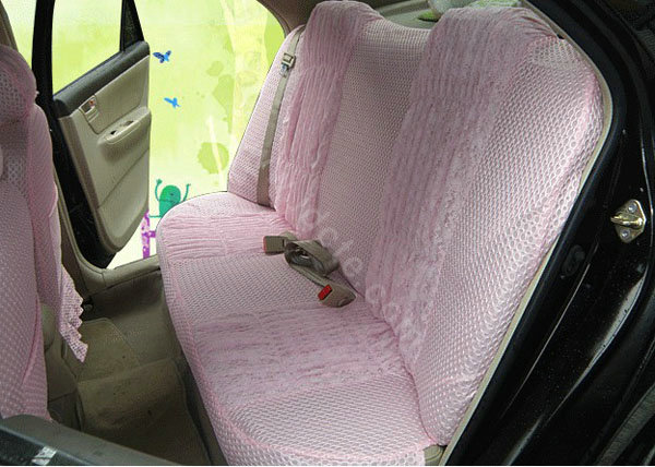 Auto Car Front Rear Seat Covers - pink EB002