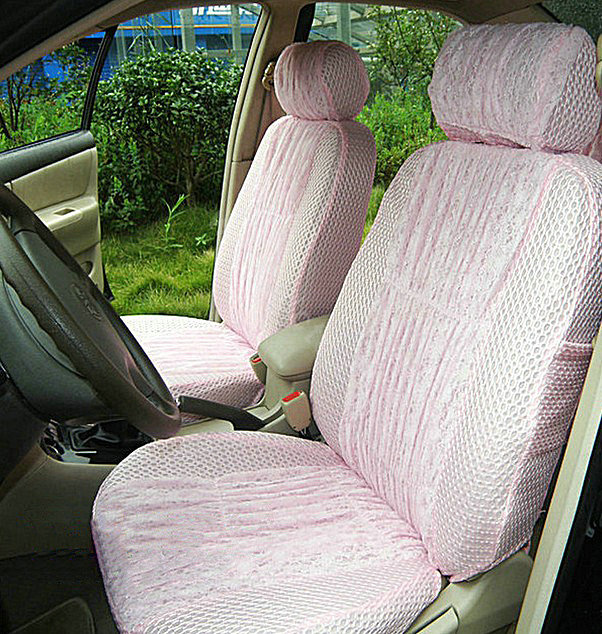 Auto Car Front Rear Seat Covers - pink EB002