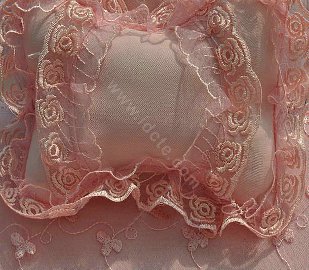 Bud silk Lace Car Seat Covers sets - Pink EB002