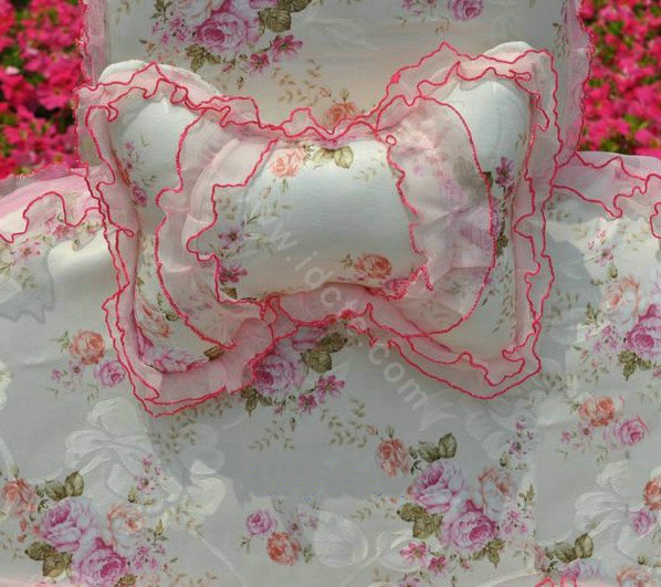 Bud silk Lace Car Seat Covers sets - Pink EB003