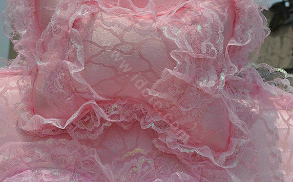 Bud silk Lace Satins Car Seat Covers sets - Pink