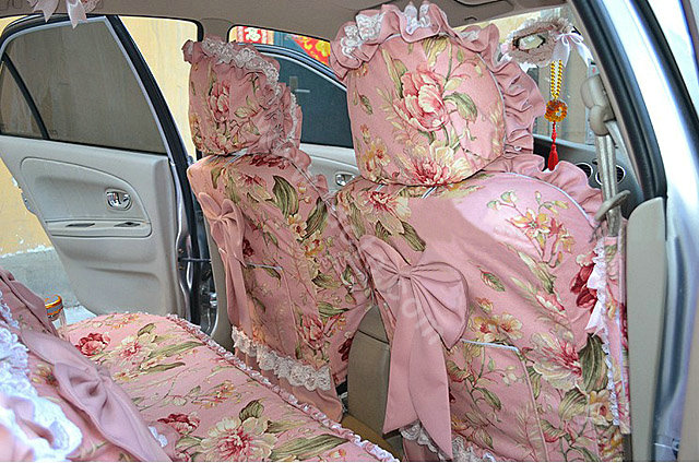 Auto Car seat covers Suede seat covers - Pink