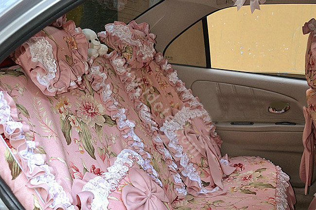 Auto Car seat covers Suede seat covers - Pink