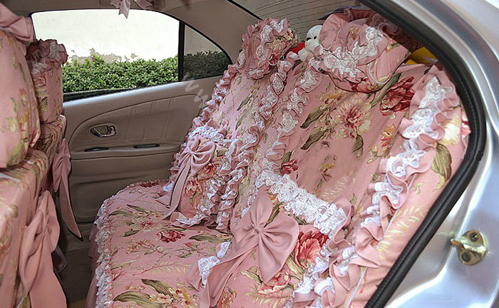 Auto Car seat covers Suede seat covers - Pink