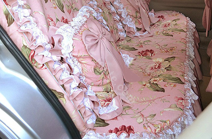 Auto Car seat covers Suede seat covers - Pink