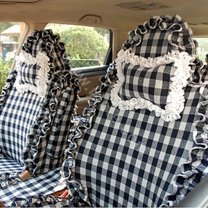 Auto car seat covers Wool Blended seat covers - Black plaid