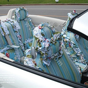 Bud silk car seat covers Cotton seat covers - Blue