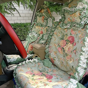 Bud silk car seat covers Cotton seat covers - Green EB003