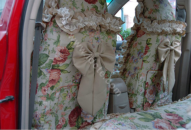 Bud silk car seat covers Cotton seat covers - Green