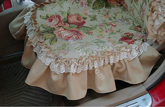 Bud silk car seat covers Cotton seat covers - Green