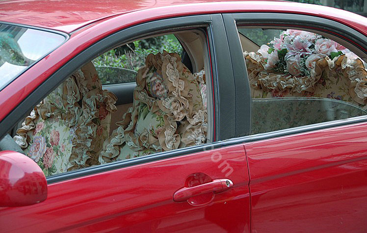 Bud silk car seat covers Cotton seat covers - Green