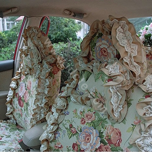 Bud silk car seat covers Cotton seat covers - Green