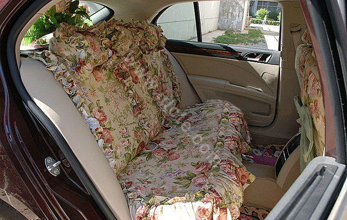 Bud silk car seat covers Cotton seat covers - Pink