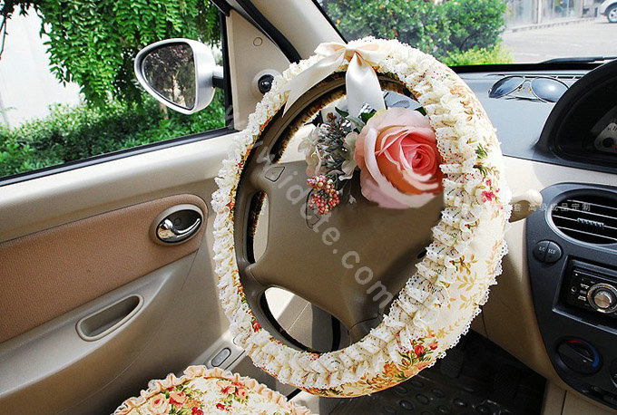 Bud silk car seat covers Cotton seat covers - Red