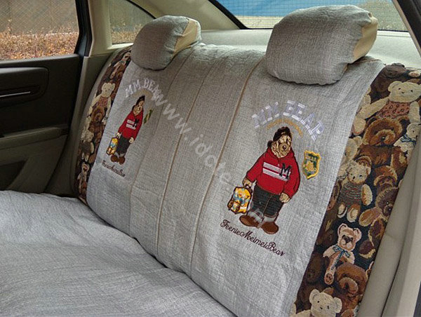 universal Car Seat Covers Flax Seat Covers - Gray