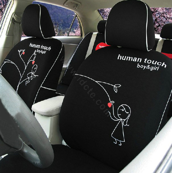Human Touch Car Seat Covers Custom seat covers - Black EB001
