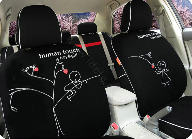 Human Touch Car Seat Covers Custom seat covers - Black EB001