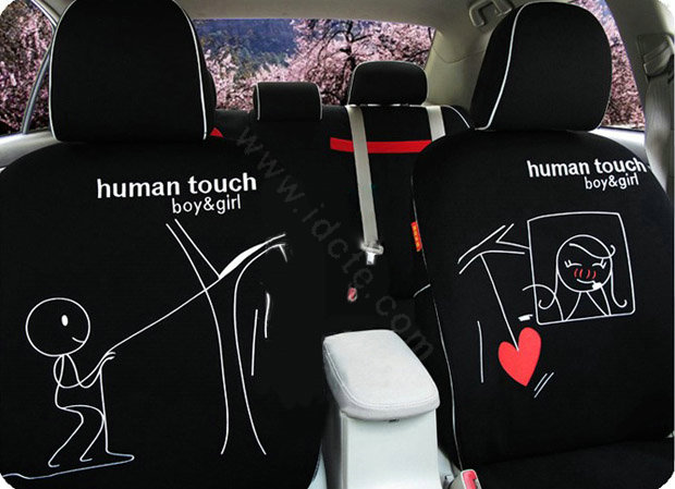 Human Touch Car Seat Covers Custom seat covers - Black EB002