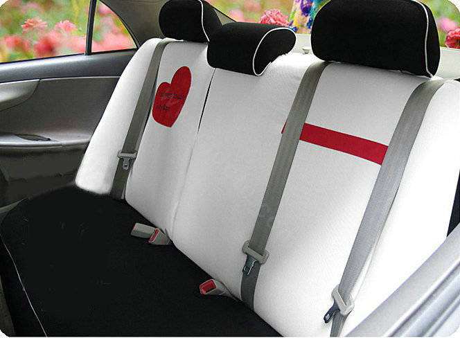 Human Touch Car Seat Covers Custom seat covers - White EB002