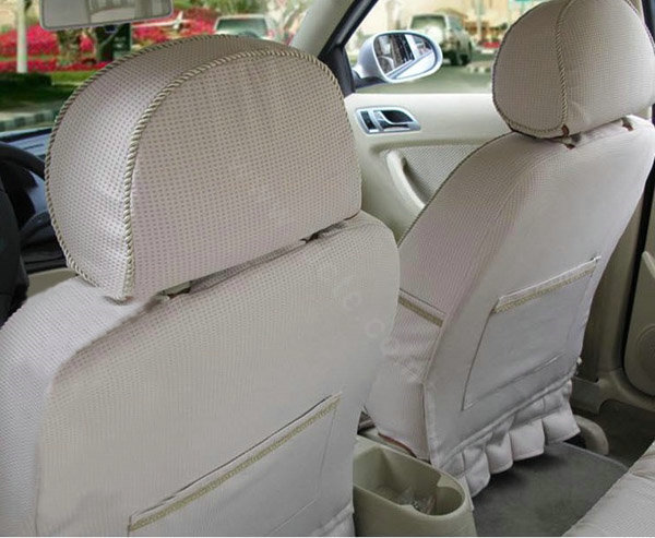 Ice silk Car Seat Covers Custom seat covers - Apricot
