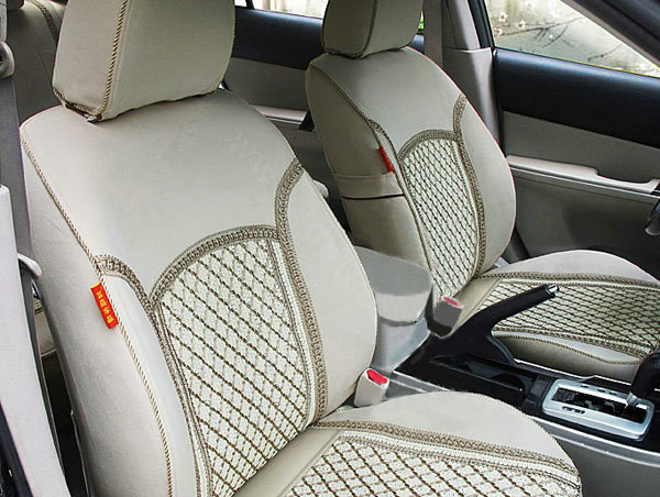 Ice silk Car Seat Covers Custom seat covers - Beige